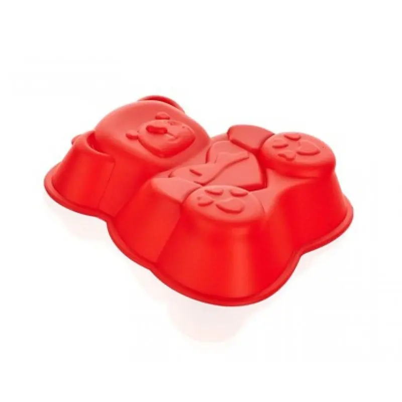 Sofort Bestellen BANQUET Silikonform Teddy 14,2x12,3x3,5 cm Culinaria red 3122050R