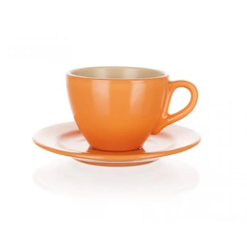 Solange Der Vorrat Reicht BANQUET Keramiktasse Orange- beige 200 ml Amande 20808M2892