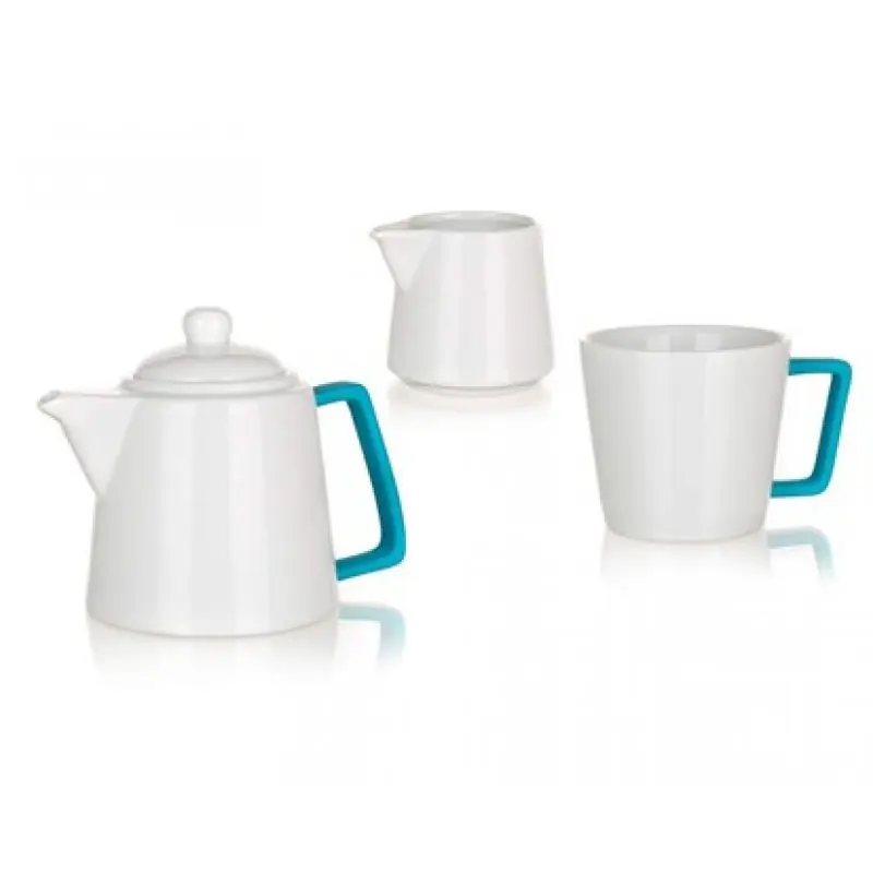 Direkt Vom Hersteller BANQUET 3-teiliges Teeservice COLOR PLUS BLAU 60338006B