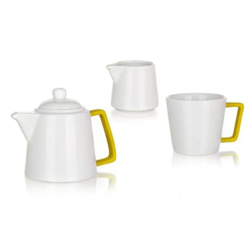 Preisknaller BANQUET 3-teiliges Teeservice COLOR PLUS YELLOW 6033800