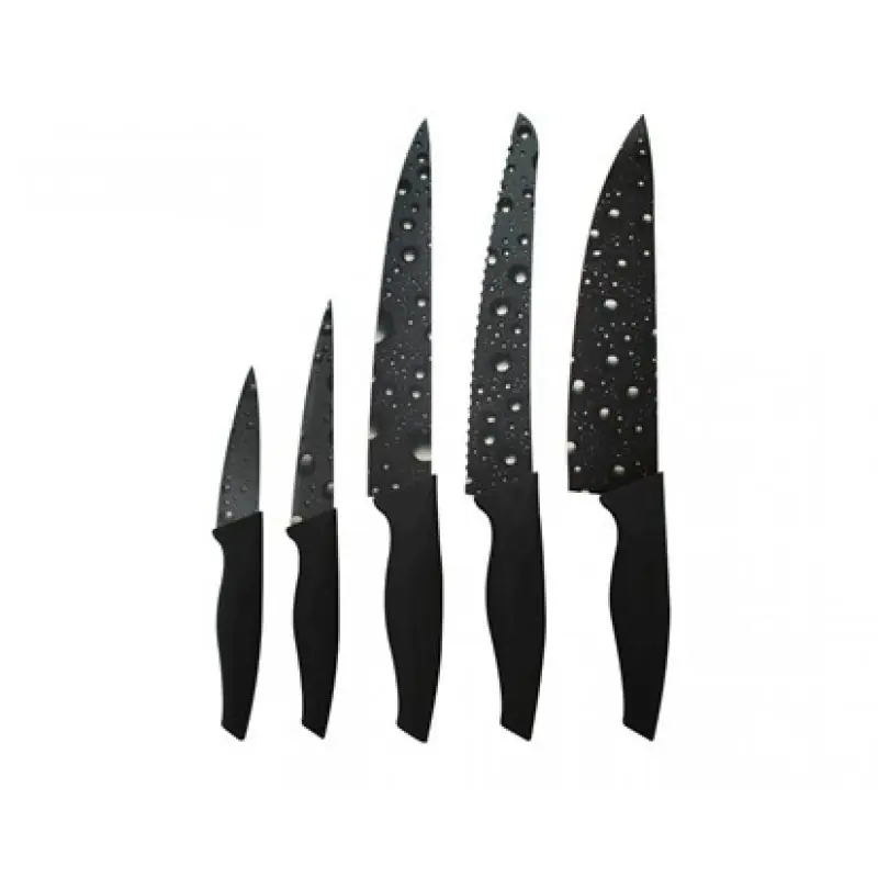 BANQUET 5-teiliges Messer-Set Nero Frizzante 25LI008205 Markenprodukt