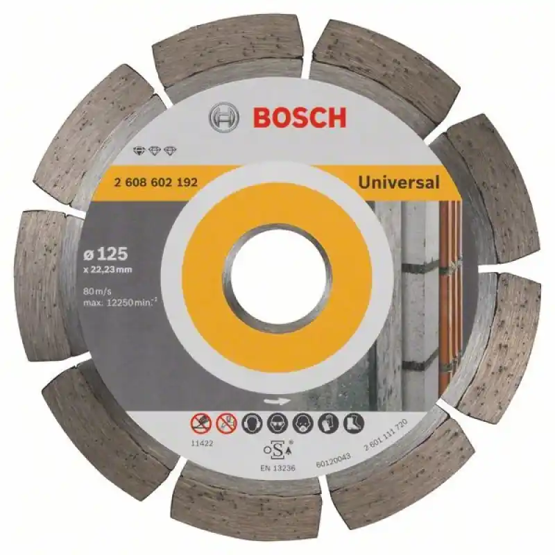 BOSCH Diamanttrennscheibe Standard For Universal, 125 X 22, 23 X 1, 6 X 10 mm, 2.608.602.1 Direktkauf