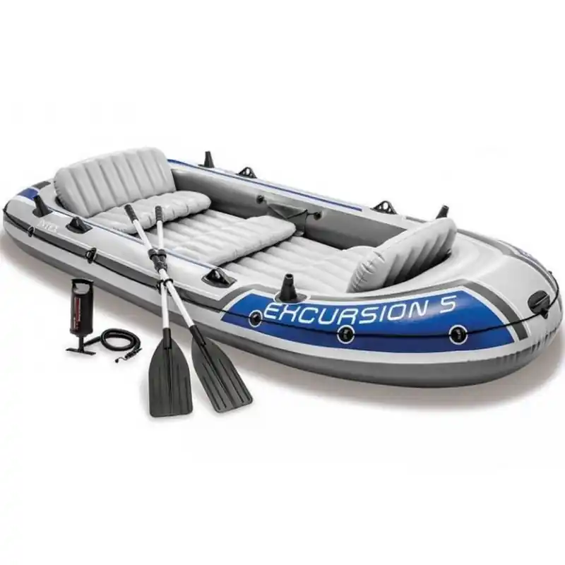 INTEX Excursion 5 Set Boot 366 x 168 x 43 cm / 4-teilig 68325 Finale Aktion