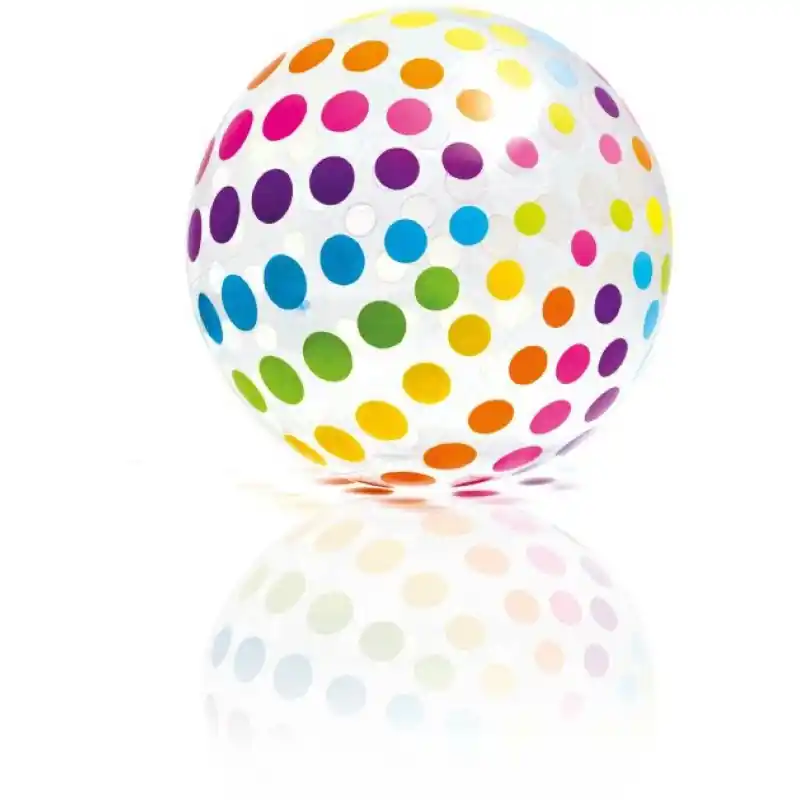 Preisreduziert INTEX Aufblasbarer Ball Jumbo 107 cm 59065 bunt gepunktet