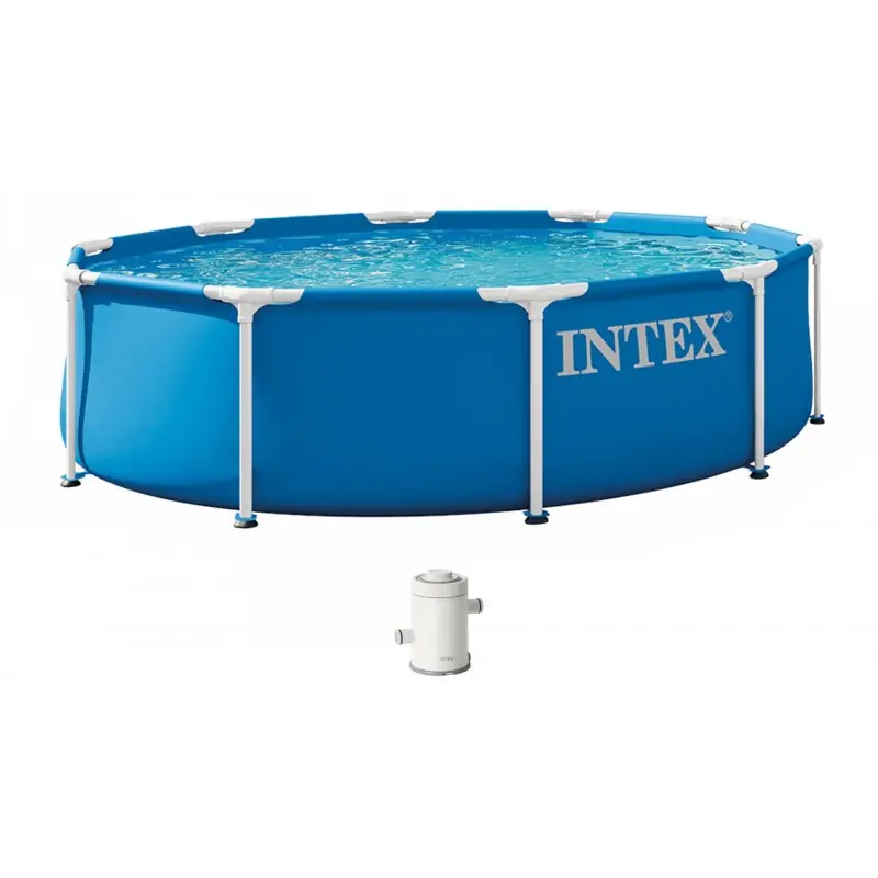 Günstig INTEX METAL FRAME Pool 305 × 76 cm mit Filteranlage 220–240V 28202ND