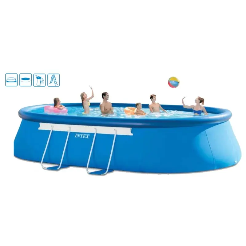 INTEX Oval Frame Pool Set 610 x 366 x 122 cm, 28194GN Abverkauf