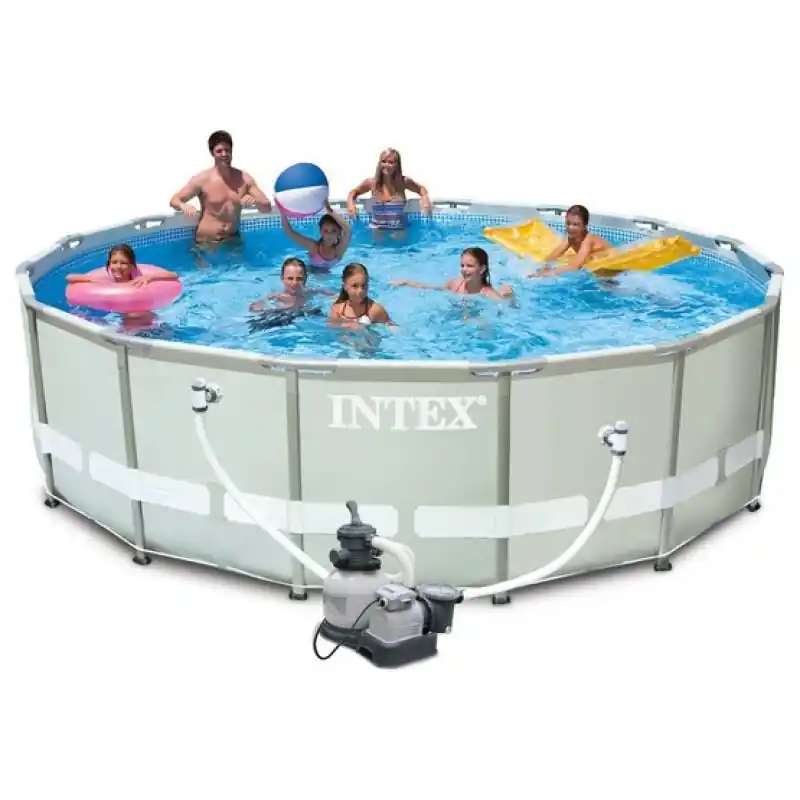 Angebot INTEX Frame Pool Set Ultra Rondo O 549 x 132 cm mit Filteranlage und Leiter 28332NP