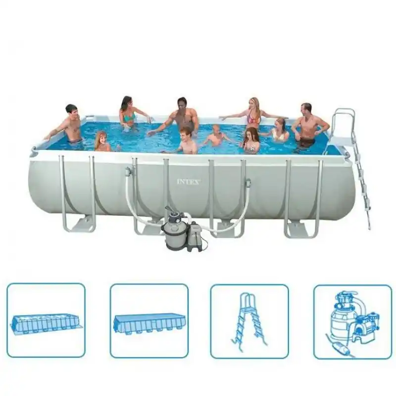 Markenprodukt INTEX Frame Pool Ultra Quadra 549 x 274 x 132 cm, 28352GN
