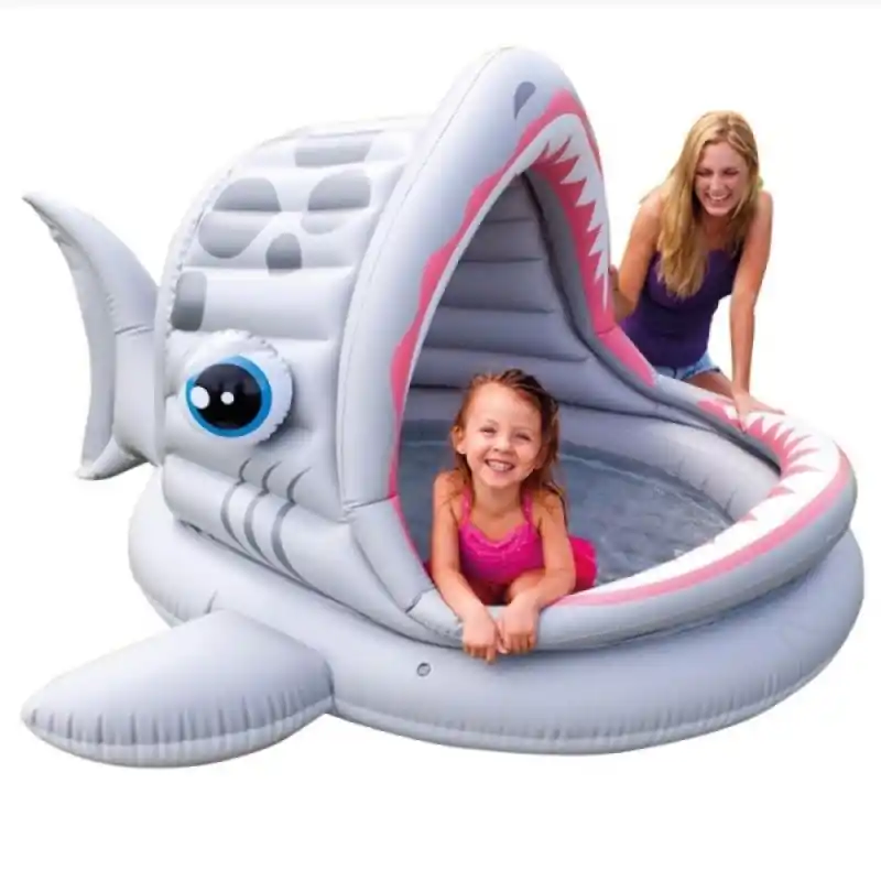 Echt INTEX Baby Pool - Roarin‘ Shark Shade 57120NP