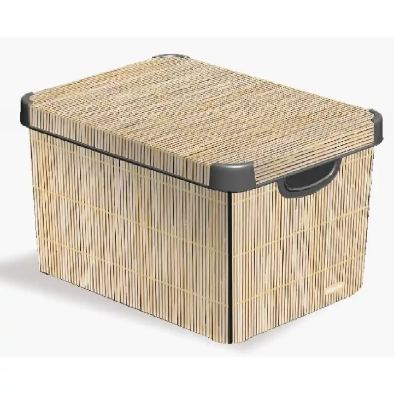 Sonderaktion CURVER Aufbewahrungsbox L BAMBOO, 25 x 39,5 x 29,5 cm, 04711-D67