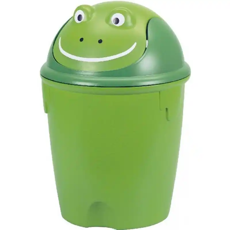 CURVER Mülleimer FROG, 26,5 x 26,5 x 37 cm, 12 l, grün 07120-901 Wochenendangebot