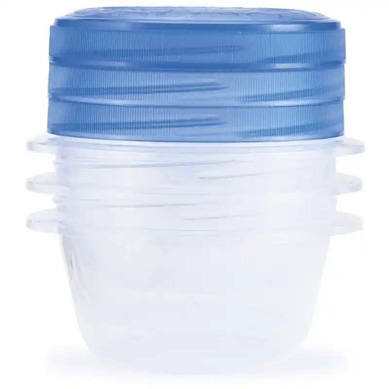 CURVER TAKE AWAY TWIST 3x0,5L Frischhaltedosen 13 x 13 x 11 cm transp./blau 00471-862 Top-Preis