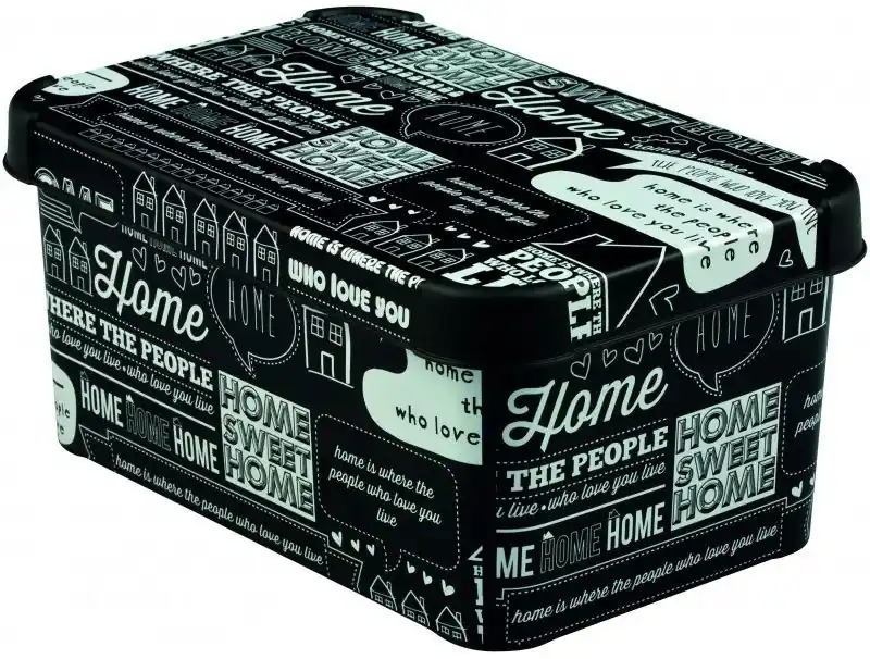 Bestpreis CURVER HOME S Aufbewahrungsbox 29,5 x 13,5 x 19,5 cm schwarz 04710-H12