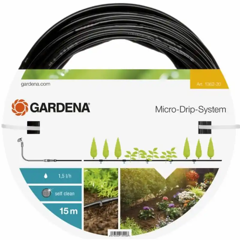 Beliebt Gardena Micro-Drip-System Tropfrohr oberirdisch 4,6 mm (3/16") 15m, 1362-20