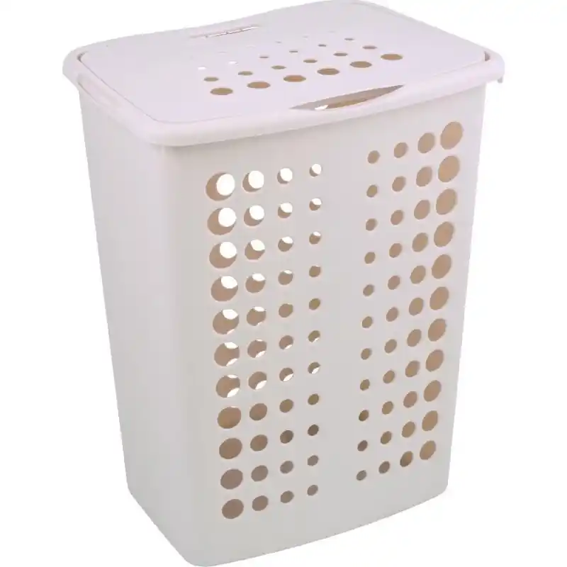 CURVER Wäschekorb , 43 x 34 x 57 cm, 60L, savanbeige , 00049-704 Echt