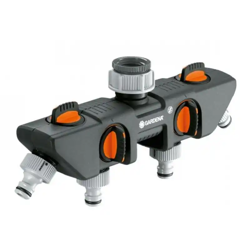 Gardena 4-Wege-Verteiler, 33,3 mm (G 1"), 26,5 mm (G 3/4") 8194-20 Direkt Vom Hersteller