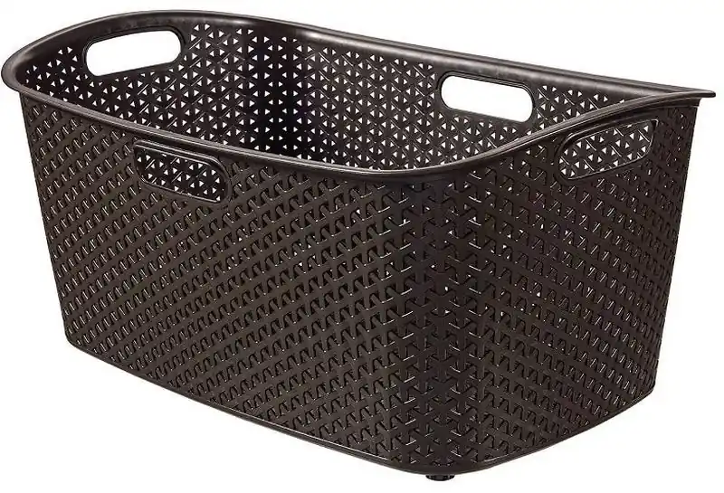 Preisreduziert CURVER MY STYLE 47L Wäschekorb 60 x 39 x 28 cm, dunkelbraun 00745-210