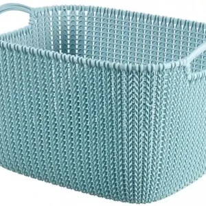 Billig CURVER KNIT L 19L Korb 40 x 23 x 30 cm misty blue 03670-X60