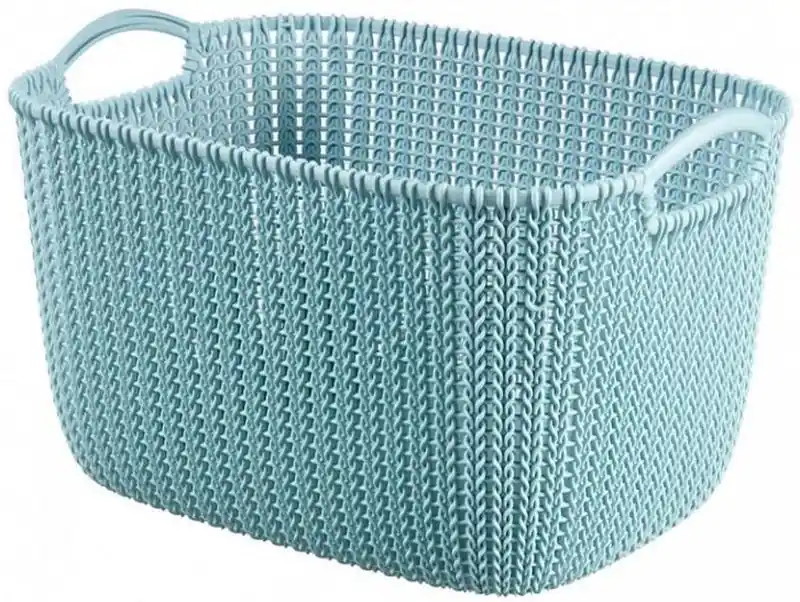 Billig CURVER KNIT L 19L Korb 40 x 23 x 30 cm misty blue 03670-X60