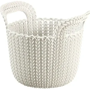 CURVER KNIT XS 3L Aufbewahrungskorb rund 23 x 19 x 19 cm creme 03671-X64 Wochenendangebot