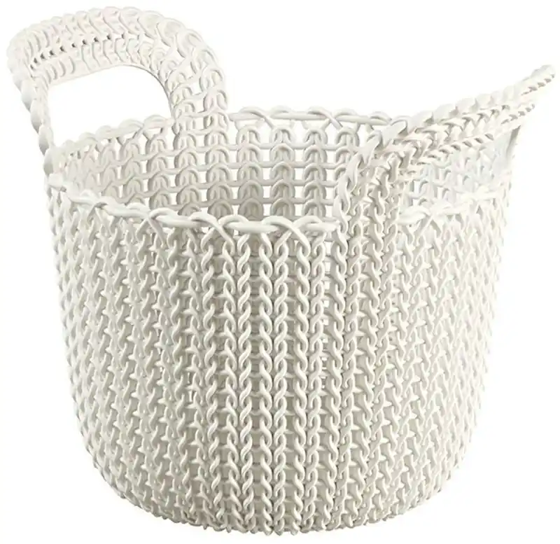 CURVER KNIT XS 3L Aufbewahrungskorb rund 23 x 19 x 19 cm creme 03671-X64 Wochenendangebot