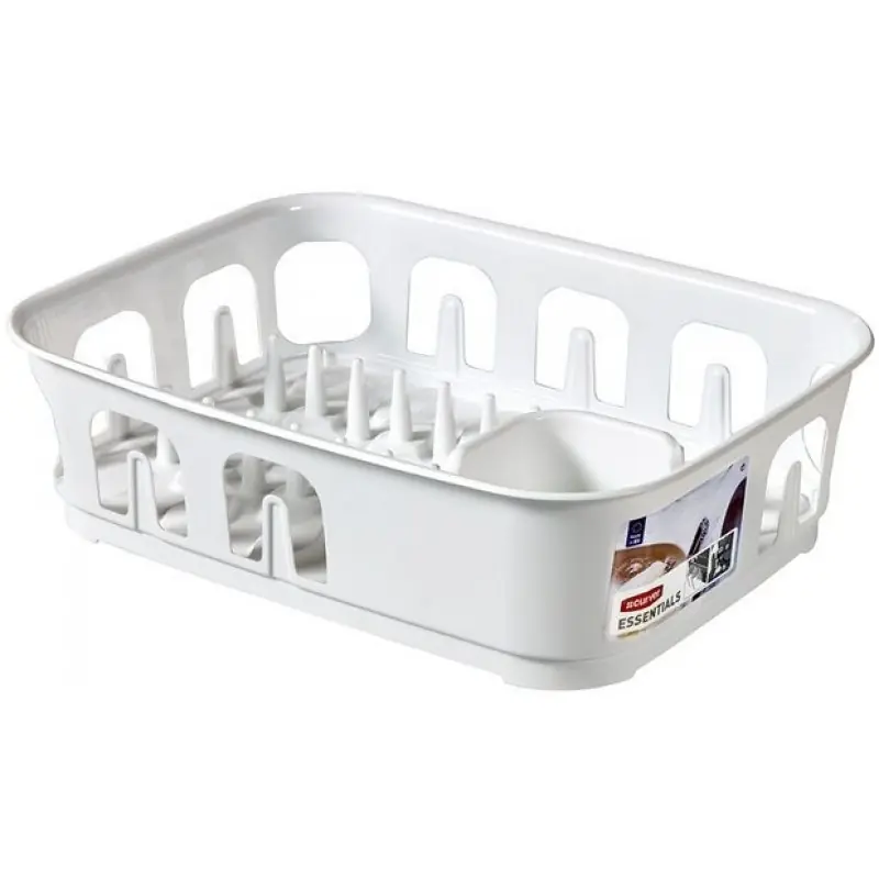 CURVER ESSENTIALS Geschirrabtropfständer 10,9 x 29 x 39,1 cm weiß 00743-059 Finale Aktion