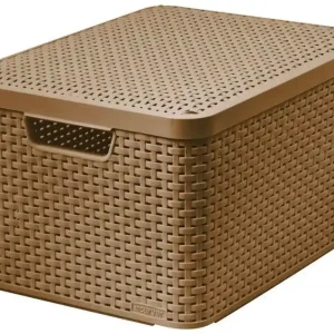 CURVER STYLE L Aufbewahrungsbox mit Deckel 44,5 x 33 x 24,8 cm mocha 03619-213 Aktuell
