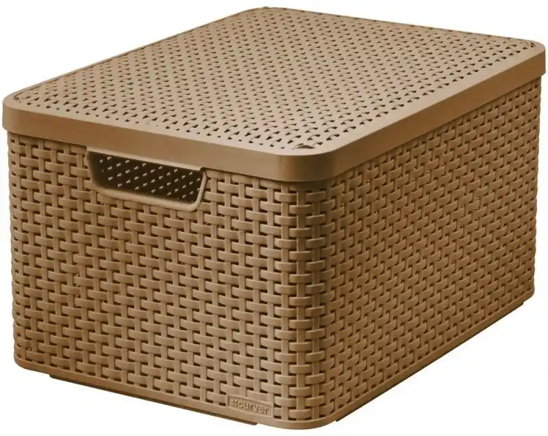 CURVER STYLE L Aufbewahrungsbox mit Deckel 44,5 x 33 x 24,8 cm mocha 03619-213 Aktuell