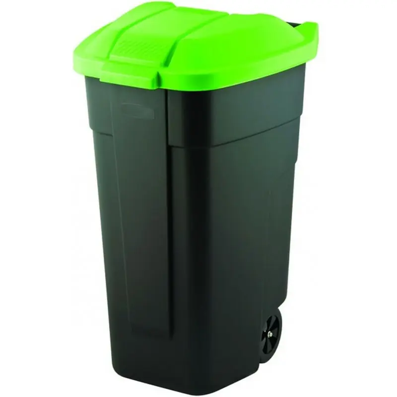 KETER 110L Mülltonne, 88 x 52 x 58 cm, schwarz/grün 17183336 Must-Have