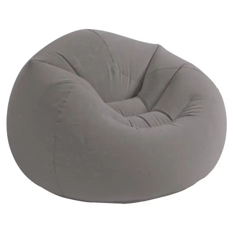 Wochenendangebot INTEX BEANLESS BAG CHAIR Aufblasmöbel 107 x 104 x 69 cm, grau 68579