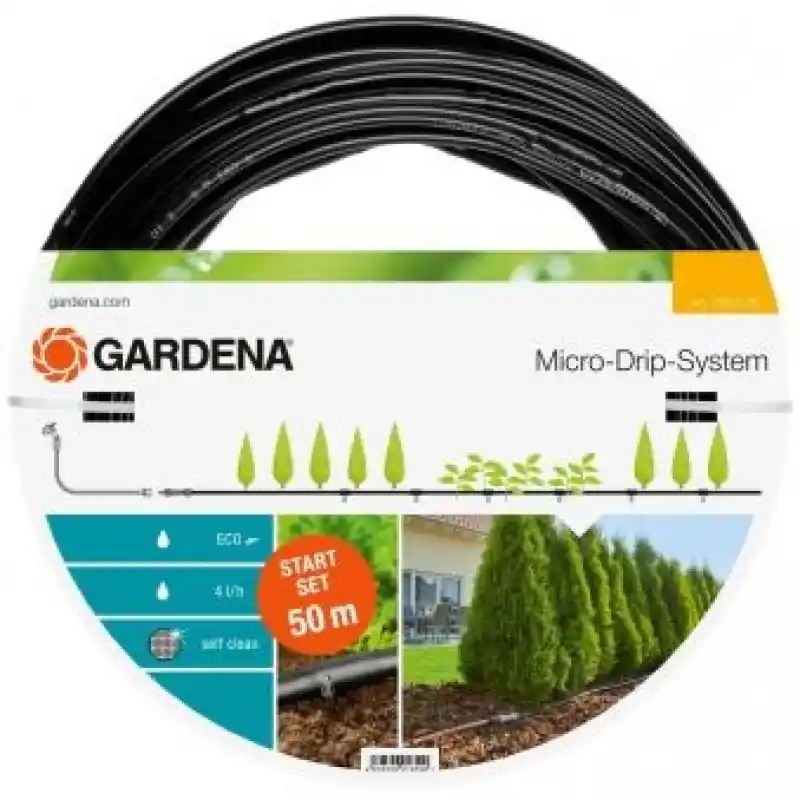 Gardena Micro-Drip System Start Set Pflanzreihe L 50 m, 13013-20 Meistverkauft