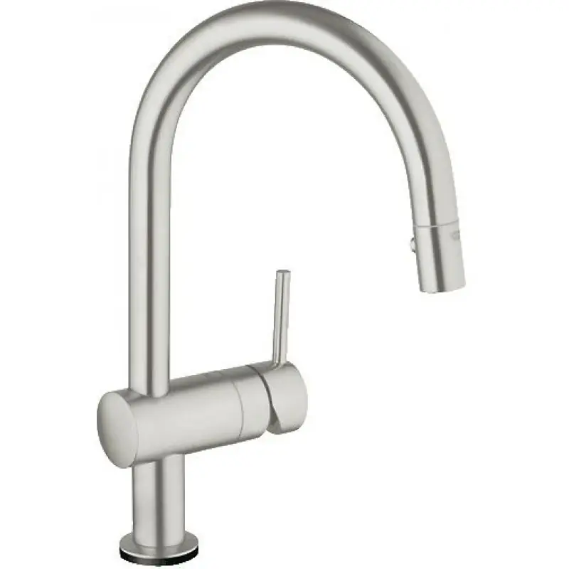GROHE Minta Touch Küchenarmatur, herausziehbare Spülbrause, SuperSteel 31358DC0 Preisreduziert