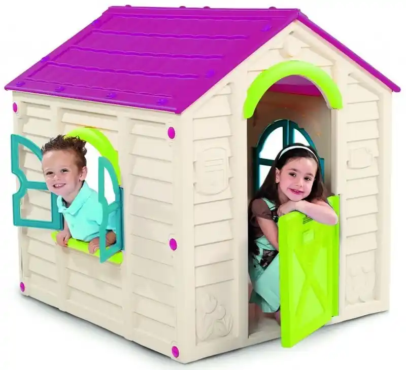 KETER RANCHO Kinderspielhaus, creme/lila 17609669 Expressversand