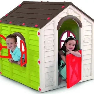 KETER RANCHO Kinderspielhaus, grün/braun 17609669 Neu Im Sortiment