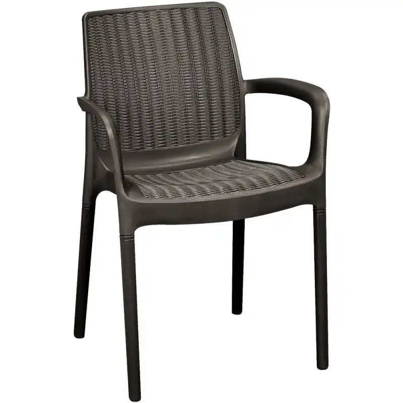 KETER BALI MONO Gartenstuhl, Rattanoptik, 55 x 60 x 83 cm, braun 17190206 Preisreduziert