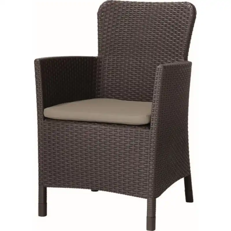 ALLIBERT MIAMI Dining Sessel, 62 x 60 x 89 cm, braun 17200037 Wochenendangebot