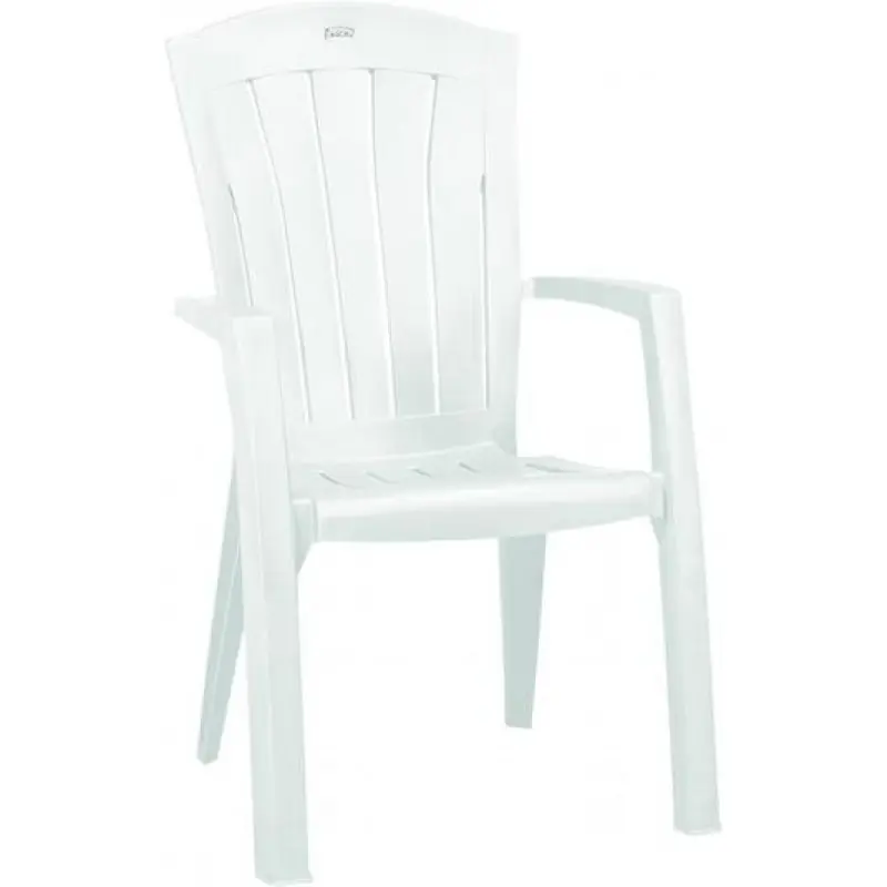 ALLIBERT SANTORINI Gartensessel, 61 x 65 x 99 cm, weiß 17180012 Neuheit