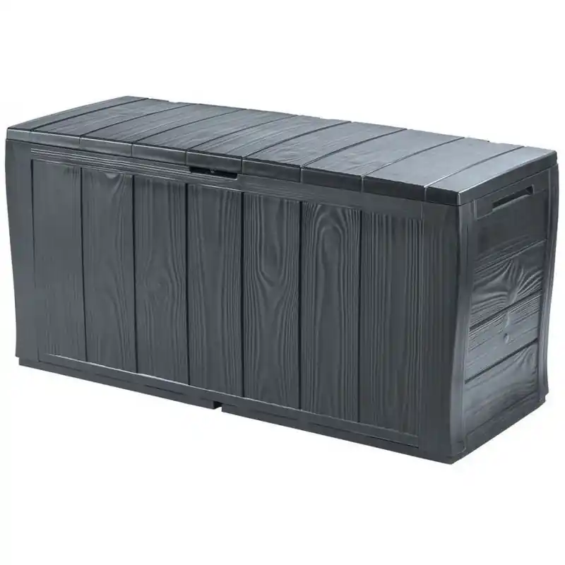 KETER SHERWOOD 270L Garten-Aufbewahrungsbox 117 x 45 x 57,5 cm, anthrazit 17198596 Echt