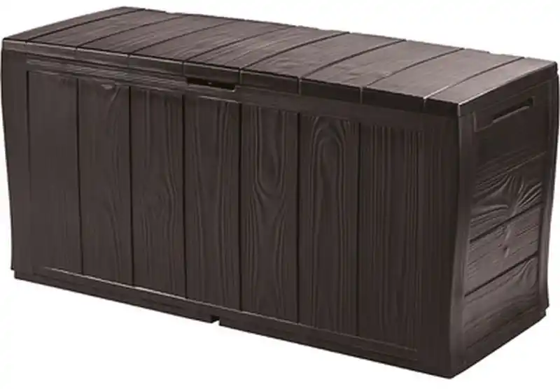 KETER SHERWOOD 270L Garten-Aufbewahrungsbox 117 x 45 x 57,5 cm, braun 17198596 Nur Heute