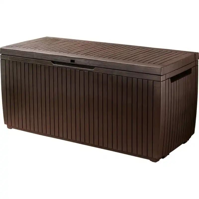 KETER SPRINGWOOD 305L Garten-Aufbewahrungsbox 123 x 53,5 x 57 cm, braun 17202378 Preiswert