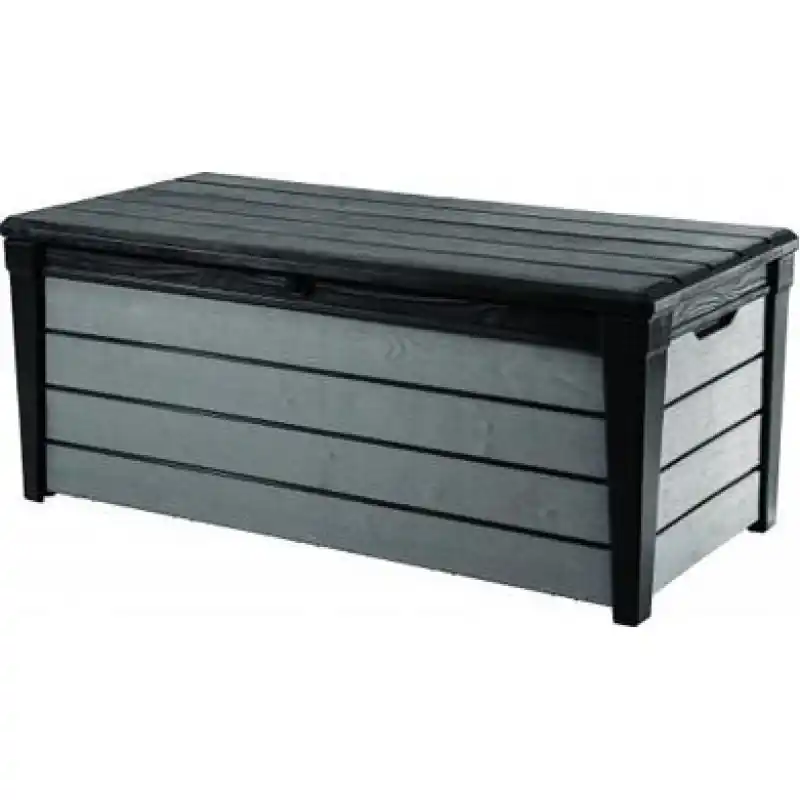 KETER BRUSHWOOD 455L Garten-Aufbewahrungsbox 145 x 69,7 x 60,3 cm, anthrazit/grau 17202631 Top-Angebot