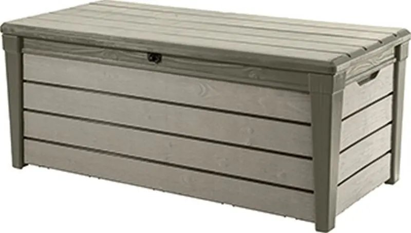 Nur Für Kurze Zeit KETER BRUSHWOOD 455L Garten-Aufbewahrungsbox 145 x 69,7 x 60,3 cm, taupe 17202631