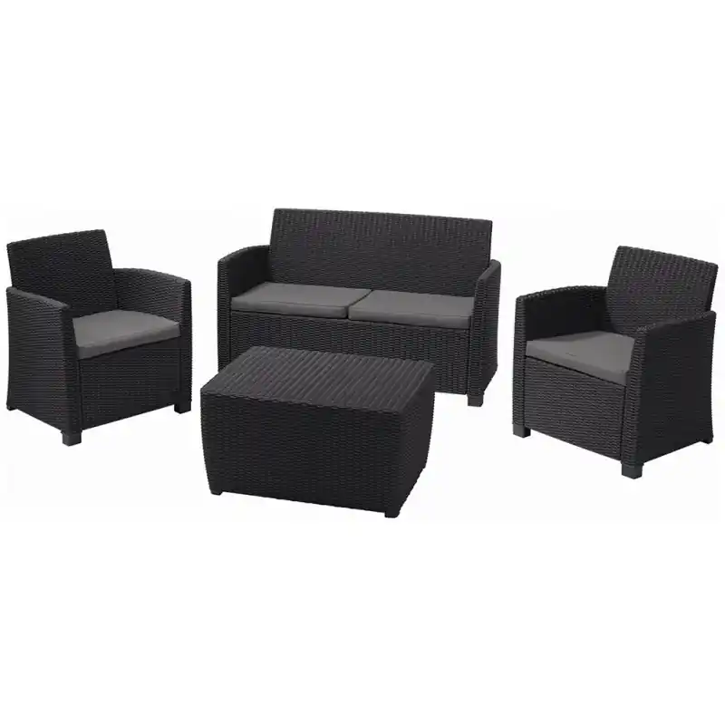 ALLIBERT MIA Lounge Set, graphit/grau 17198017 Sichere Zahlung