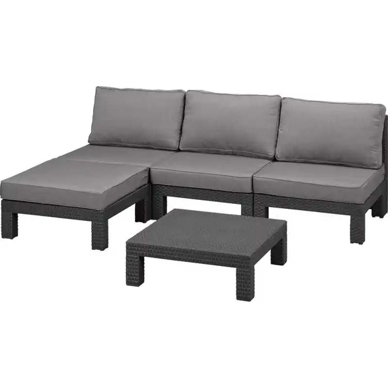 Günstig ALLIBERT NEVADA LOW Loungeset, graphit/grau 17193926