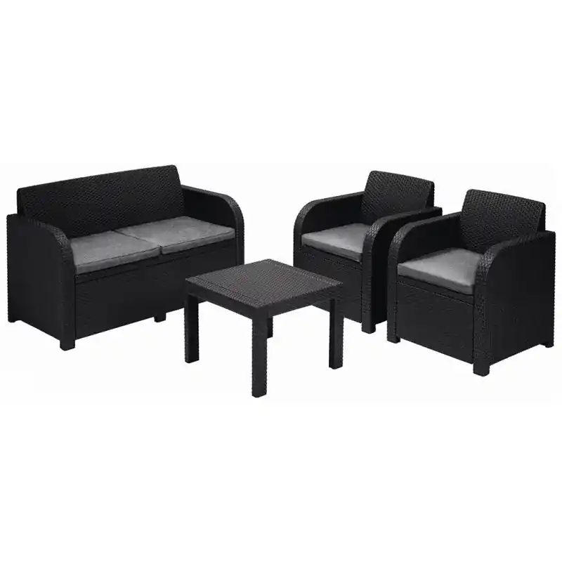 ALLIBERT GEORGIA Lounge-Set, graphit/grau 17199879 Sale