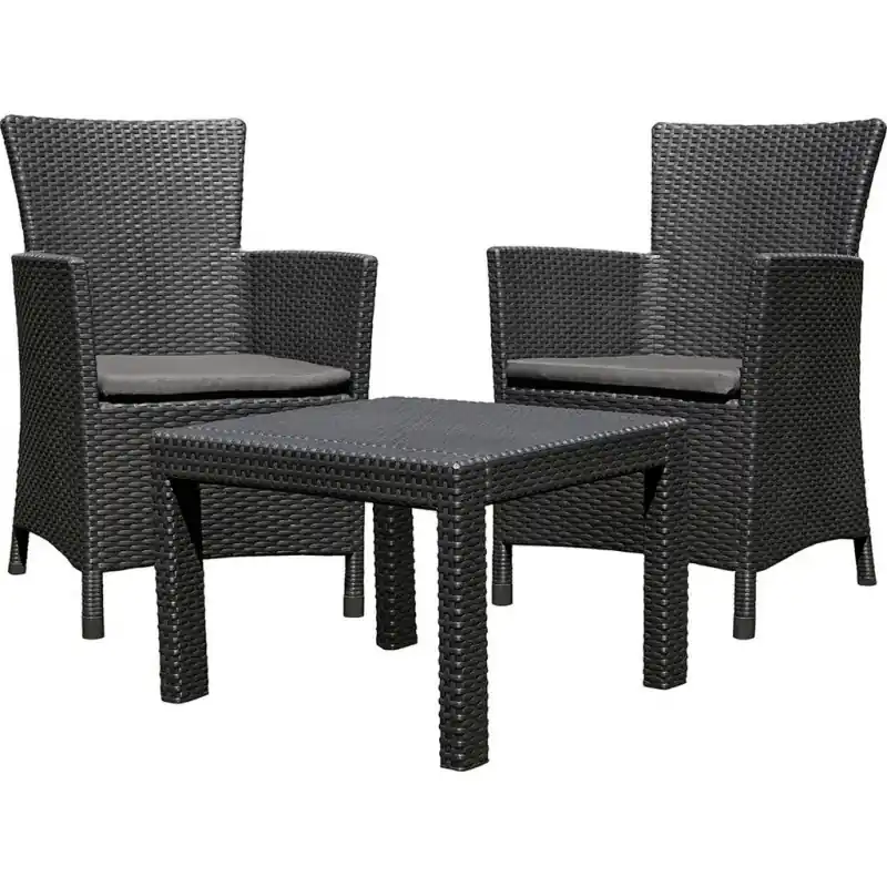 Neue Kollektion ALLIBERT ROSARIO Balkon-Set, graphit/grau 17200030