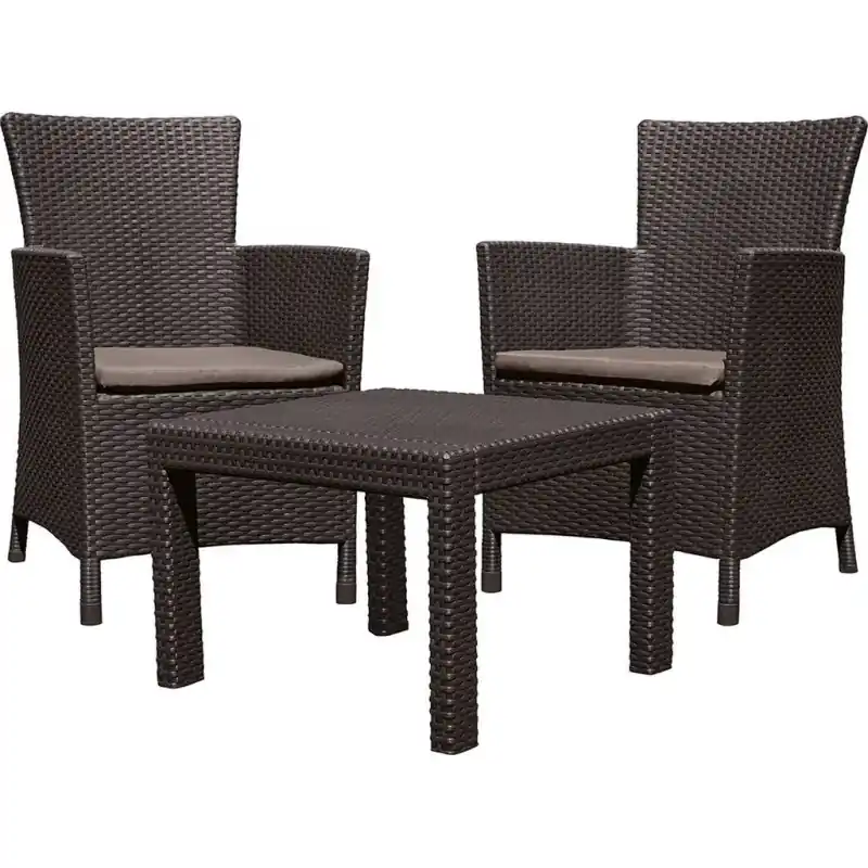 ALLIBERT ROSARIO Balkon-Set, braun/grau-beige 17200030 Nur Heute