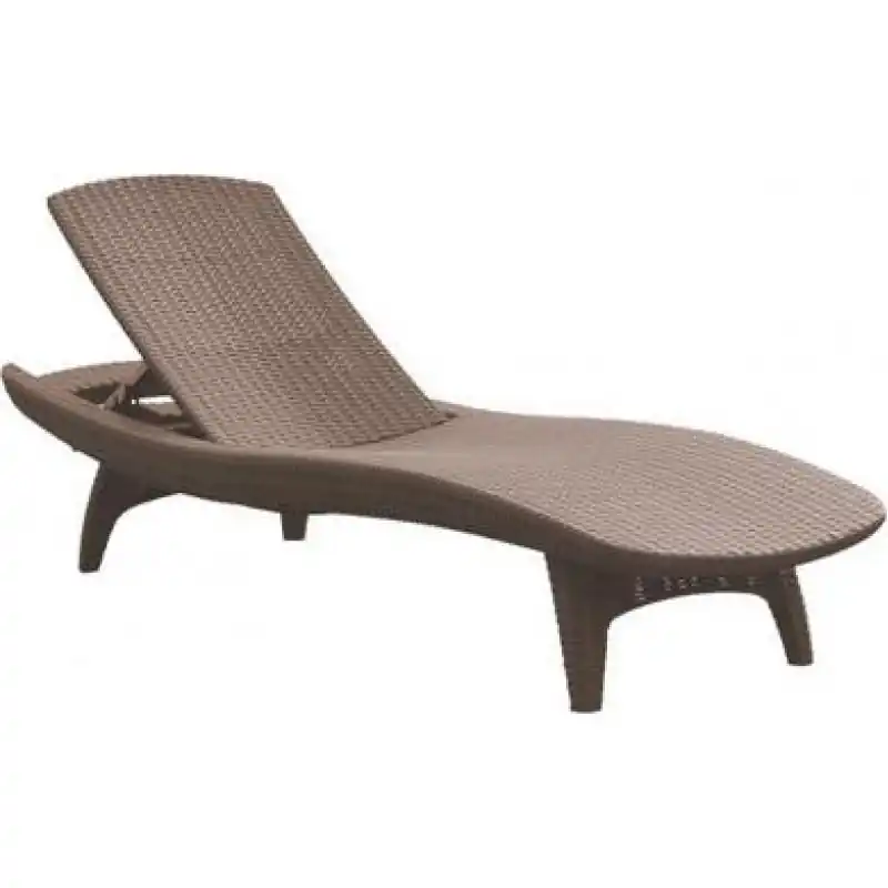 Geprüft KETER PACIFIC Liegestuhl, 197 x 75 x 41 cm, cappuccino 17195066