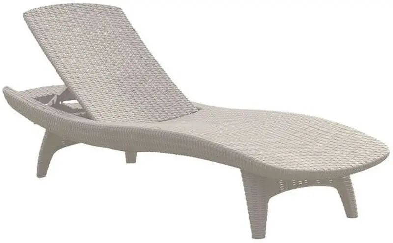 Neuheit KETER PACIFIC Liegestuhl, 197 x 75 x 41 cm, weiß 17195066