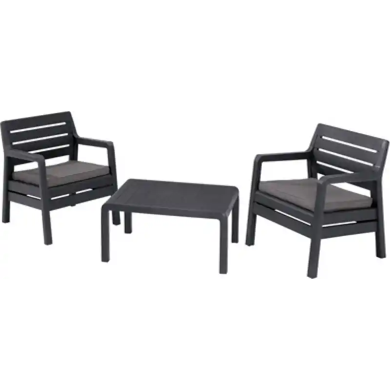 Schnäppchen ALLIBERT DELANO Balcony Garten Set, graphit/grau 17201164